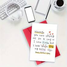 1 Humorous Grandmother Card, Grandmother, You Love Me As Long As I Live, And I Love You All My Life, Birthday Card, Mother's Day Card, Envelope Card, Ideal Gift - Sets - View 4