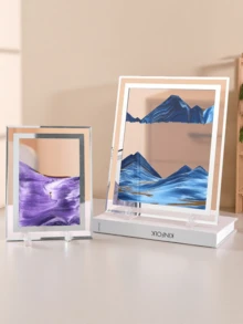 5英寸/7英寸极简主义3D风景沙画，玻璃工艺品，创意礼品装饰 - 多色 - 查看 9