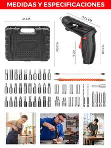 Cordless Drill With 47-Piece Set Including Ergonomic Grip Power Tool Drill Bits And Screwdriver Bits 36V Power And Efficiency 2-In-1 Functionality Variable Speed Built-In LED Light Rapid Charger - US B Type Plug(110-127V) - View 12