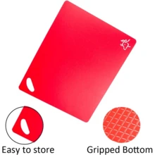 6pcs Kitchen Flexible Plastic Cutting Boards, Plastic Cutting Mats For Kitchen - Extra Thick Cutting Mats - Each Board Mat Is Printed With Food Icons - Non-Slip Back Is Dishwasher - Multicolor - View 3