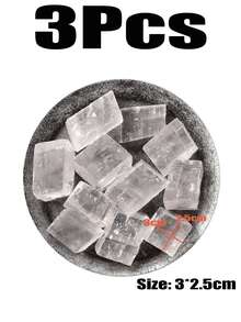 1/3Pcs Bulk Natural Crystal Rough Stone Natural Calcite Ore Specimen Crystal Rough Stone Crushed Stone Demagnetized Stone Crystal Ornaments Rocks Stones And Crystals - Multiple Styles - View 5