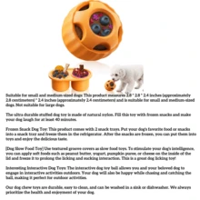 Juguete interactivo para perros, aliviar el aburrimiento de los perros - Molde de silicona para golosinas para perros, aperitivos saludables para perros, juguete rompecabezas para cachorros, adecuado para verano y clima nevado - Apto para cachorros grandes, pequeños y medianos - Multicolor - Ver 9