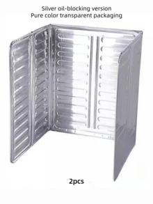 200g Protector de salpicaduras de cocina de aluminio ligero, tapa de olla antiadherente, aislamiento de calor para estufa de gas, accesorio de cocina resistente al calor y al aceite, plegable, sin contacto con alimentos - Multicolor - Ver 18