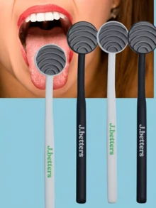 Silicone Tongue Scraper - Gentle Oral Care, Fresh Breath Tongue Cleaner, Odorless Personal Hygiene Tool - Multicolor - View 2