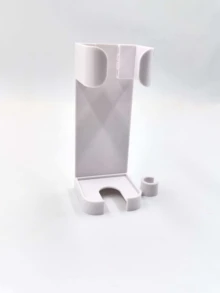 1pc Spiral Pattern Electric Toothbrush/Razor Holder, Wall-Mounted Non-Slip Strong Adhesive Toothbrush Organizer, Adjustable Bathroom Base Stand, Suitable For Razors, Beauty Devices, Toothpaste (Black & White) Bathroom Accessories - Multicolor - View 10