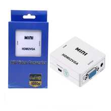 Adaptador Convertidor High definition a VGA 1080P con Salida de Audio Convierte Señal Digital High definition a VGA Analógico Audio y Video - Blanco - Ver 6