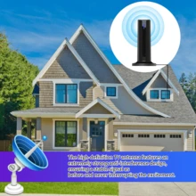 High Definition Digital TV Antenna Indoor Signal Amplifier - Black - View 2