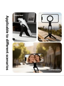 Giá đỡ điện thoại mini có thể gập lại, từ tính, di động và tiện dụng, đa góc độ, xoay ngang và dọc, lý tưởng cho văn phòng, xem video, phát trực tiếp, du lịch và làm quà tặng ngày Valentine. - Nhiều màu - Xem 6