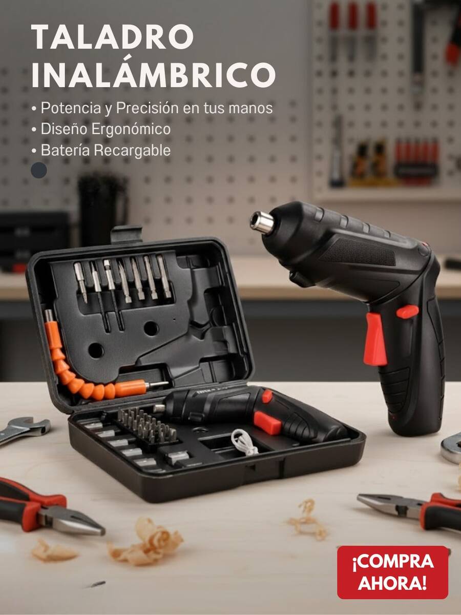 Cordless Drill With 47-Piece Set Including Ergonomic Grip Power Tool Drill Bits And Screwdriver Bits 36V Power And Efficiency 2-In-1 Functionality Variable Speed Built-In LED Light Rapid Charger