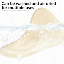 1片装女士防水私处贴，女士防水私处贴，女士私处贴，女士防水私处垫，防眩光，游泳防眩光贴纸，瑜伽防眩光贴纸，健身防眩光贴纸，女孩游泳海绵隐私贴纸，消除尴尬线条，丰满前片瑜伽裤内衬垫，可重复使用 - 彩色 - 查看 5