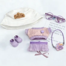 Cute Outfit Set Suitable For 6.69 Inch (About 15-17cm) Dolls, Fits 1st/2nd/3rd Generation Dolls, Birthday & Holiday Gift (Doll Not Included) - Star - View 2