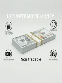 Tiền giả dùng làm đạo cụ phim/ảo thuật, không phải tiền thật, chỉ dùng để làm đạo cụ phim, không phải tiền lưu thông, có thể dùng để tạo không khí tiệc tùng, cảnh đám cưới, giảng dạy trực tuyến, v.v. - Nhiều màu - Xem 7