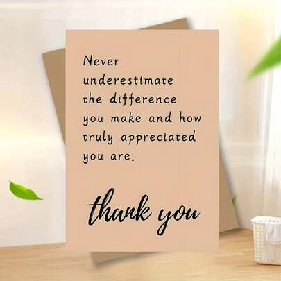 Creative Thank-You Cards Are Perfect For Birthdays, Greetings, Thanksgiving, And All Occasions. Handwritten Font, Letterhead, And Premium Greeting Cards With Envelopes , Special Occasion Greeting Cards, Holiday Stationery, Art Greeting Cards, Fashionable Stationery, Long-Lasting Materials, Sturdy Envelopes, Multifunctional Greeting Cards, High-End Stationery, Thoughtful Shoppers, Gift Givers