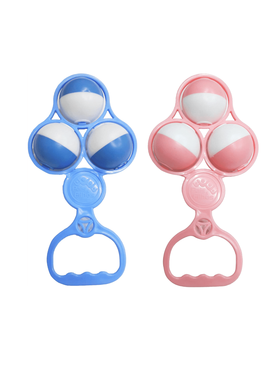 Chocalho Bolas Solapa - 01 Unidade Pais E Filhos Multicor