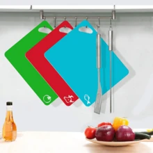6pcs Kitchen Flexible Plastic Cutting Boards, Plastic Cutting Mats For Kitchen - Extra Thick Cutting Mats - Each Board Mat Is Printed With Food Icons - Non-Slip Back Is Dishwasher - Multicolor - View 7