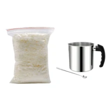 1lb 100% Pure Soy Wax, Candle Making Supplies For DIY Handmade Scented Candles - Apricot - View 4