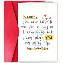 1 Humorous Grandmother Card, Grandmother, You Love Me As Long As I Live, And I Love You All My Life, Birthday Card, Mother's Day Card, Envelope Card, Ideal Gift - Sets - View 5