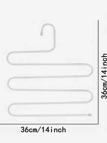 多功能铁艺裤架，多层铁艺防滑S型裤夹衣架，围巾收纳架 - 彩色 - 查看 2