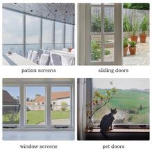 防虫窗纱网，适合家庭使用，可防止宠物逃脱，提供防晒保护，高弹性且透明 - A - 查看 5