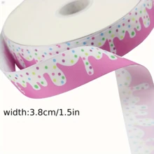 5 Yardas de Cintas Decorativas de la Serie de Helados y Pasteles, Lazos DIY, Cajas de Regalo, Repostería, Decoración de Fiestas de Pasteles - Multicolor - Ver 5