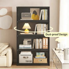 Large Capacity Multi-Tier Transparent Plastic Storage Shelf With Sturdy Freestanding Frame Suitable For Bedroom, Wardrobe, Underbed Storage Rack - Heavy-Duty Plastic Shelves With Metal Frame, Organizer Box For Clothes, Bed Frame Storage Shelf - Multicolor - View 5