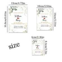 Customized Greeting Cards, Personalized Wedding Cards, Customizable Floral Invitation Cards, Bridal Shower Engagement Invitations, Wedding Party Exclusive, Personalized Wedding Invitations,Diy - Customized Greeting Cards - View 4