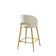 Barstools - Beige + Fabric - View 11