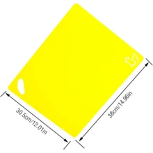 6pcs Kitchen Flexible Plastic Cutting Boards, Plastic Cutting Mats For Kitchen - Extra Thick Cutting Mats - Each Board Mat Is Printed With Food Icons - Non-Slip Back Is Dishwasher - Multicolor - View 9
