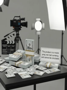 Tiền giả dùng làm đạo cụ phim/ảo thuật, không phải tiền thật, chỉ dùng để làm đạo cụ phim, không phải tiền lưu thông, có thể dùng để tạo không khí tiệc tùng, cảnh đám cưới, giảng dạy trực tuyến, v.v. - Nhiều màu - Xem 5