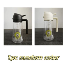 1pc 2-In-1 Creative Patterned Plastic Olive Oil Sprayer With White Cap, Transparent Cooking Oil Dispenser, Kitchen Oil Sprayer Bottle - Multicolor - View 16
