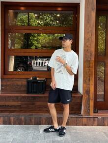 Quần short nam Nike Dri-Fit Dri-FIT màu trơn, có dây rút, nhanh khô, kiểu dáng thường ngày, màu đen. - màu đen - Xem 7