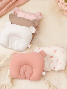 1个Oeko-Tex认证印花婴儿U型枕，小号，无弹性，柔软透气防倾斜颈部支撑枕，吸汗，可水洗，20*23厘米，四季皆宜 - 彩色 - 查看 1