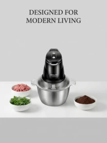 SOKANY Picadora de carne eléctrica con capacidad de 2L, puede drenar el relleno y moler verduras, diseño de doble capa con 4 cuchillas - Tipo de Enchufe A USA (110-127V) - Ver 5