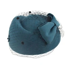 Women's Vintage British Hat - Elegant Wedding, Party, Church, Derby - Lightweight Non-Stretchy Formal Headpiece - For Special Events & Everyday Elegance, Wedding Accessory, Embellished Headwear - HB201 - 查看 11