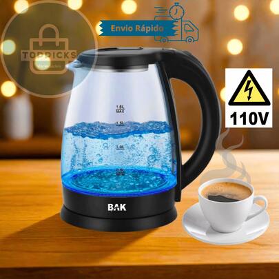 Chaleira Elétrica Vidro 110V Linha Suprema Jarra Eletrica Para Preparar Café Chá Chimarrão Arroz e Sopas