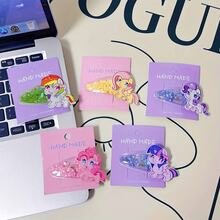 MY LITTLE PONY 5 chiếc kẹp tóc hình ngựa cầu vồng dễ thương, kẹp tóc lấp lấp lánh, phụ kiện tóc trang trí cho tiệc sinh nhật, Giáng sinh, phụ kiện đội đầu, kẹp càng cua, kẹp tóc cài, ghim cài tóc - Nhiều màu - Xem 8