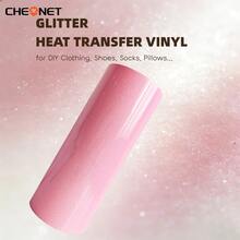 CHEONET Glitter Heat Transfer Vinyl Roll - Vibrant Multi-Color Heat Transfer Vinyl For DIY Fabric Name Tags, T-Shirts And Party Decorations, Easy To Cut, Perfect Iron-On Vinyl For DIY Fabric Projects And Garment Design - Multicolor - View 41