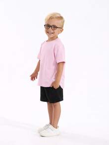 Set Of 4 Basic T-Shirts For Boys (Children's/Youth) 100% Cotton Short Sleeve Casual - Sizes 2 To 14 - 紅色 - 查看 5