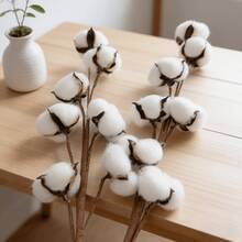 1pc/3pcs/6pcs Artificial Lifelike Cotton Flower, Suitable For DIY Crafts, Vase Filler, Home Decor, Outdoor Events And Photography Props - Easy To Assemble And Reusable - Multicolor - View 17