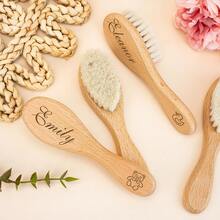 Bàn chải tóc cho bé khắc tên theo yêu cầu, Bàn chải gỗ cho bé tùy chỉnh, Quà sinh nhật cho bé, Quà tặng, Quà tặng mừng bé chào đời, Quà sinh nhật, Quà tặng lễ rửa tội, Quà tặng lễ Phục sinh, Quà tặng cháu trai, Quà tặng mẹ mới sinh - Nhiều màu - Xem 8