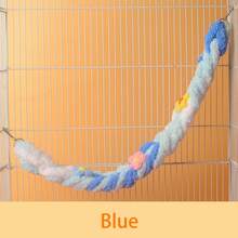 1pc Small Pet Toy Climbing Rope, Ferret Hamster Swing Climbing Rope, Small Pet Toy Woven Rope, Small Animal Cage Decor, Small Pet Hanging Swing, Hamster Climbing Rope - Multicolor - View 13