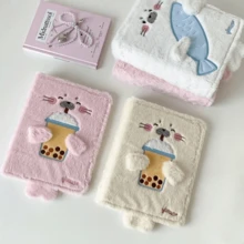1pc A5 Cartoon Seal Plush Loose-Leaf Photo Album, 4-Slot Star Collection Card Holder, Instant Camera Card Album, Anime Card Organizer - Plush Photo Album - View 2