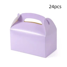 12 piezas de cajas de papel plegables para regalo, adecuadas para joyería, dulces, envasado de postres - multicolor - Ver 34