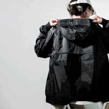 Nike NK WVN LND WR HD JKT簡約品牌小Vlogo標誌連帽套頭拉鍊開襟外套衛衣 - 黑色 - 查看 8