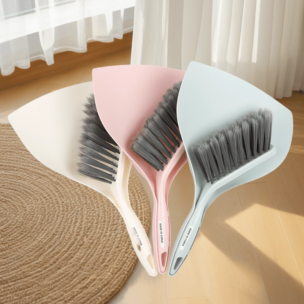 EKOSECRET Bộ chổi và hốt rác nhỏ dùng để quét vụn bánh, bàn chải cầm tay di động, thích hợp để lau chùi mặt bàn, sân hiên, xe hơi, nhà cửa, bàn phím, lò sưởi, xưởng, v.v. Các phụ kiện có thiết kế dễ thương và dễ cất giữ. - B - Xem 1