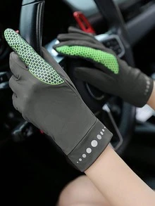 1 套男女通用透气冰丝防滑触屏驾驶/骑行手套，防紫外线，夏季户外 - 觸控手套 - 查看 13