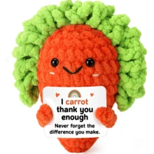 1pc Handmade Crocheted Desktop Decor Figurine, Cute Animal & Plant Design, Handmade Plush Doll, Perfect Birthday Gift For Best Friend, Girlfriend, Sister, Mom, Grandma, Coworker, Family, Keychain, Positive Emotion Support, Party, Valentine's Day, Mother's Day, Thanksgiving, Plush Doll, Room Decor, Small Gift, Souvenir - Multicolor - View 19