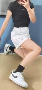 Nike Sportswear Essentials Series Fashionable Minimalist Stylish Casual Women Skirt Pants - White - View 11