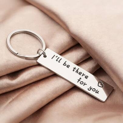 送给挚友的完美礼物，男女皆宜的钥匙扣，电视节目周边商品，双面情侣钥匙扣，适合送给好朋友、爸爸、妈妈，表达友谊，作为圣诞节、生日礼物或珠宝礼物。