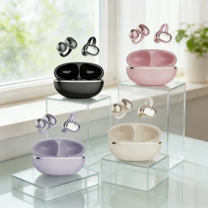 DM08 夹式无线蓝牙耳机，高保真立体声耳机，适用于运动、游戏和音乐